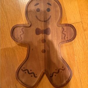 Wooden Gingerbread Man Cutting Board